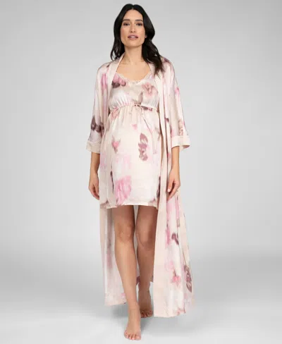 Seraphine Women's Maternity Woven Print Kimono