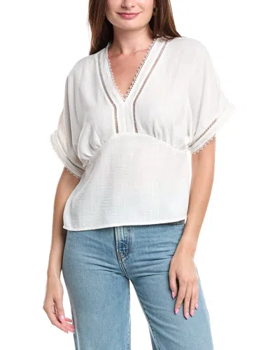 Jason Wu Wide Sleeve Top In White