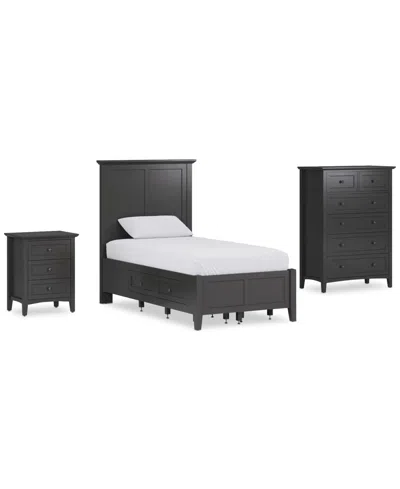 Macy's Hedworth Twin Storage 3-pc. Set (bed, Chest & Nightstand)