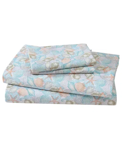 Beatrice Home Fashions Coastal Printed 4-pc. Sheet Set, Full