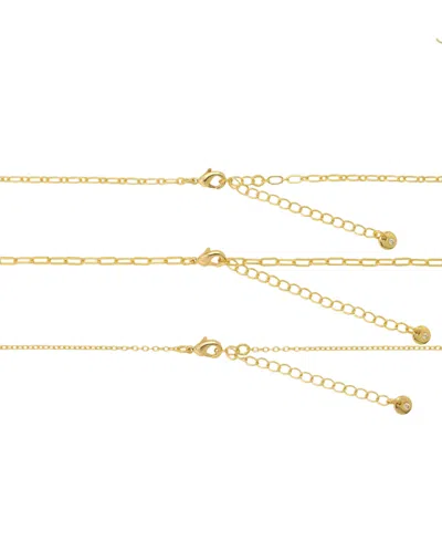 Unwritten Cubic Zirconia Love Locket Pendant Layered Necklace Set
