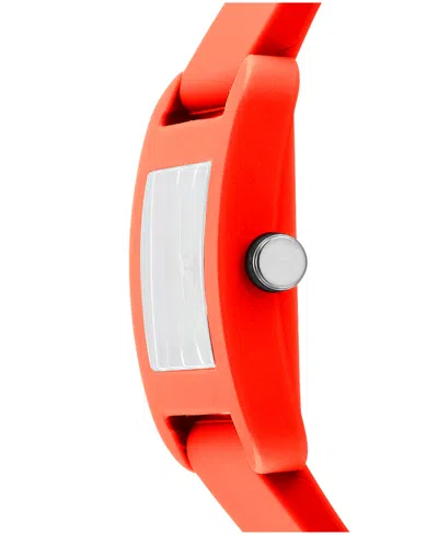 Dkny Women's City Sport Red Silicone Strap Watch, 37mm