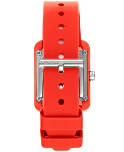 Dkny Women's City Sport Red Silicone Strap Watch, 37mm