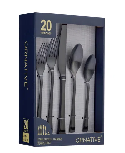 Ornative Hab 20-pc. Flatware Set, Service For 4