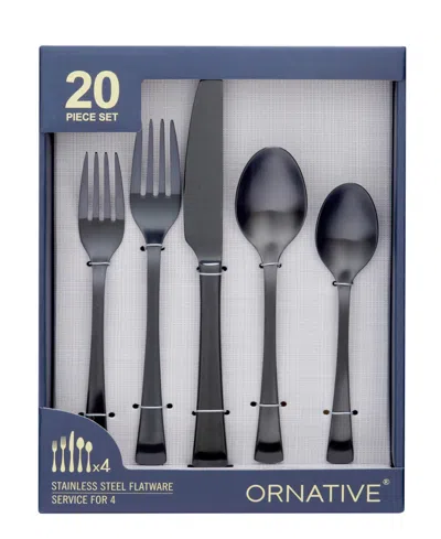 Ornative Hab 20-pc. Flatware Set, Service For 4