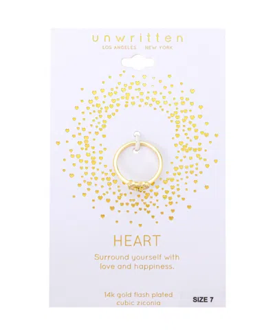 Unwritten Cubic Zirconia Heart Statement Ring
