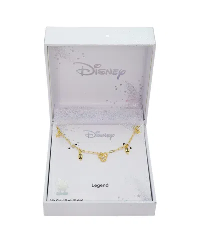 Disney Cubic Zirconia Mickey Mouse Football Charm Necklace