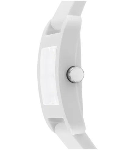 Dkny Women's City Sport White Silicone Strap Watch, 37mm