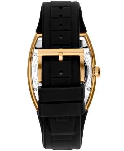 Dkny Men's Urban Automatic Black Silicone Strap Watch, 51mm