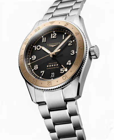 Longines Men's Spirit Zulu Time Automatic Stainless-steel Watch, 39mm