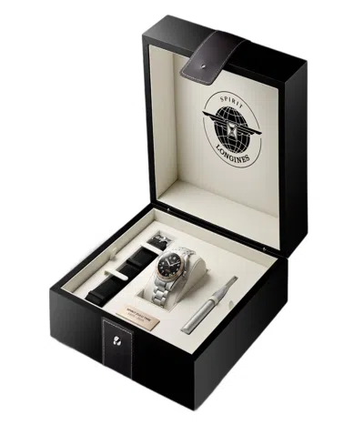 Longines Men's Spirit Zulu Time Automatic Stainless-steel Watch, 39mm