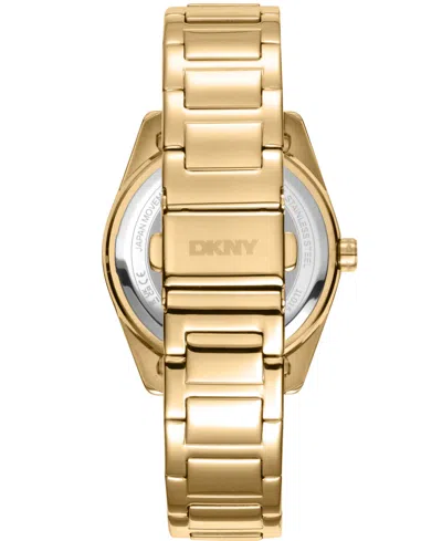 Dkny Women's Chambers Multi Sport Chronograph Gold-tone Stainless Steel Bracelet Watch, 36mm