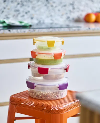 Joseph Joseph Nest Lock 8-piece Round Food Storage Container Set