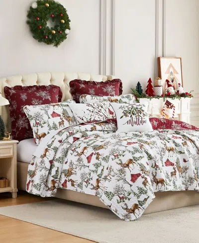 Southshore Fine Linens Christmas 5-pc. Holiday Quilt Set, Twin/twin Xl