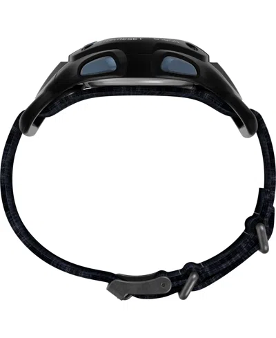 Timex Men's Quartz Digital Black Leather Watch, 38mm