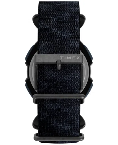 Timex Men's Quartz Digital Black Leather Watch, 38mm