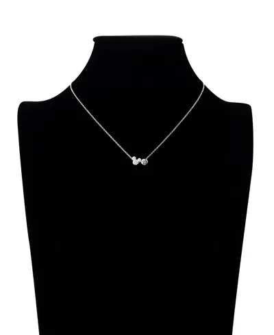 Disney Cubic Zirconia Mickey Mouse Baseball Charm Necklace