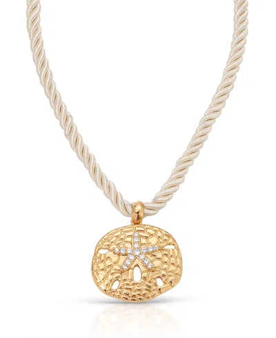 Ettika Sand Dollar Pendant Necklace In Gold