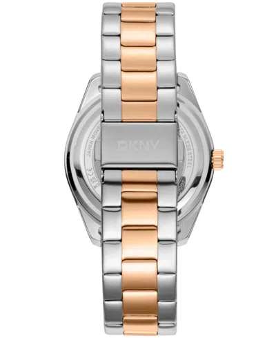 Dkny Men's Modernist Classics Brown Dial Gold Two-tone Stainless Steel Bracelet Watch 40mm