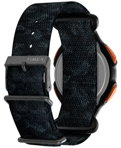 Timex Men's Quartz Digital Black Leather Watch, 38mm