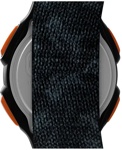 Timex Men's Quartz Digital Black Leather Watch, 38mm