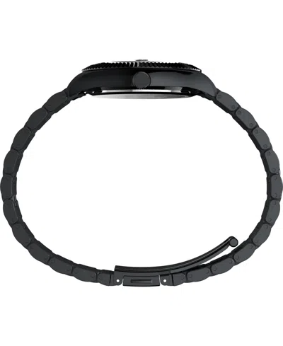 Timex Men's Quartz Analog Black Stainless Steel Watch, 36mm