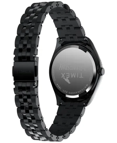 Timex Men's Quartz Analog Black Stainless Steel Watch, 36mm