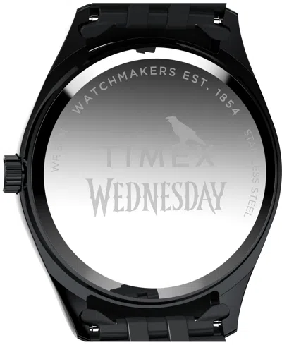 Timex Men's Quartz Analog Black Stainless Steel Watch, 36mm
