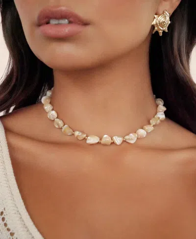Ettika Coastal Beauty Choker Necklace In Gold