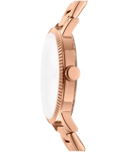 Dkny Women's Soho Maxi Rose Gold-tone Stainless Steel Bracelet Watch, 40mm