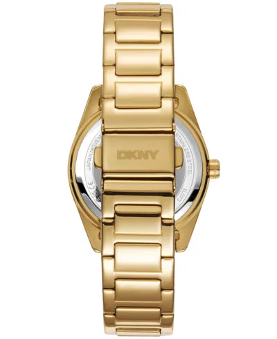 Dkny Women's Chambers Multi Sport Chronograph Gold-tone Stainless Steel Bracelet Watch, 36mm