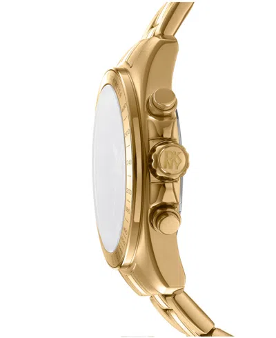 Dkny Men's Central Park Chronograph Gold-tone Stainless Steel Bracelet Watch, 42mm