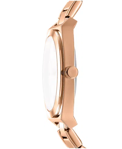 Dkny Women's Broadway Maxi Rose Gold-tone Stainless Steel Bracelet Watch, 38mm