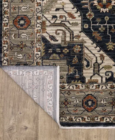 Oriental Weavers Eliana Eli07 6'7"x9'6" Area Rug In Blue