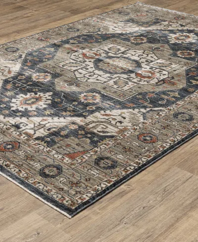 Oriental Weavers Eliana Eli07 6'7"x9'6" Area Rug In Blue