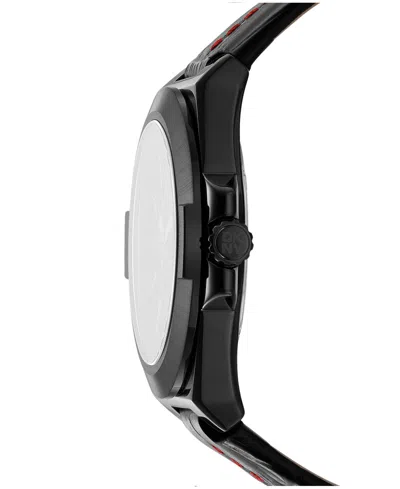 Dkny Men's Modernist Black Leather Strap Watch, 42mm