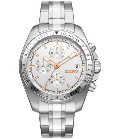 Dkny Men's Central Park Chronograph Stainless Steel Bracelet Watch, 42mm