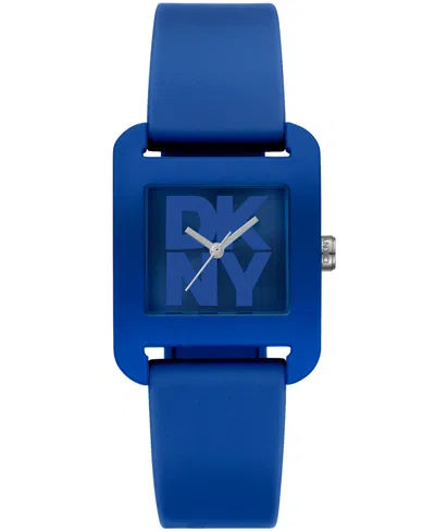 Dkny Women's City Sport Dark Blue Silicone Strap Watch, 37mm