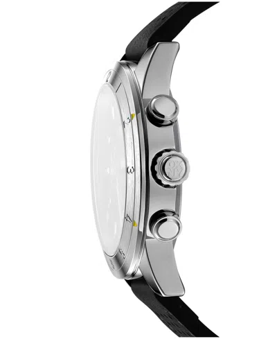 Dkny Men's Bryant Park Chronograph Black Leather Strap Watch, 44mm