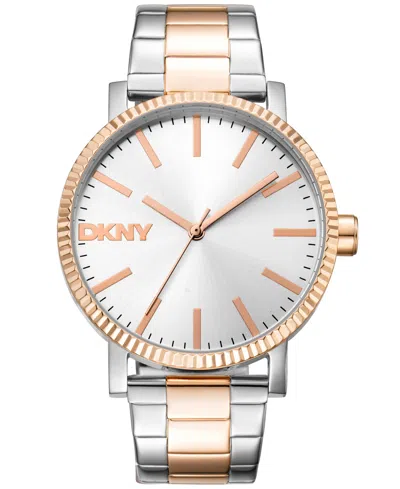 Dkny Women's Soho Maxi Rose Gold-tone Stainless Steel Bracelet Watch, 40mm
