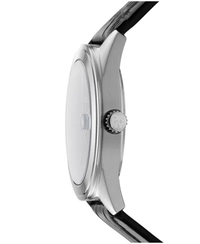 Dkny Men's Modernist Classics Dark Blue Leather Strap Watch, 40mm