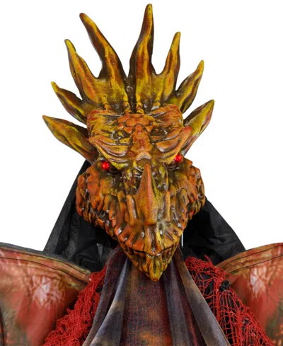Northlight 70" Lighted And Animated Standing Dragon Man With Sound Halloween Figure