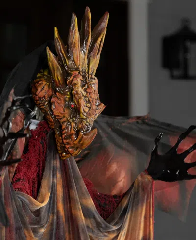 Northlight 70" Lighted And Animated Standing Dragon Man With Sound Halloween Figure