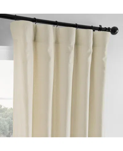 Half Price Drapes Ancient Ivory French Linen Room Darkening Curtain