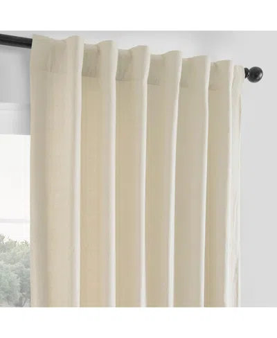 Half Price Drapes Ancient Ivory French Linen Room Darkening Curtain