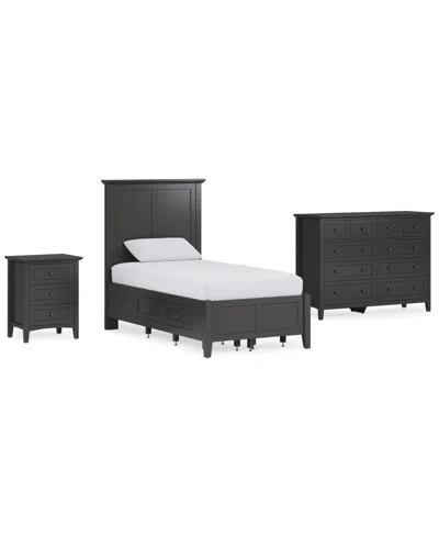 Macy's Hedworth Twin Storage 3-pc. Set (bed, Dresser & Nightstand)