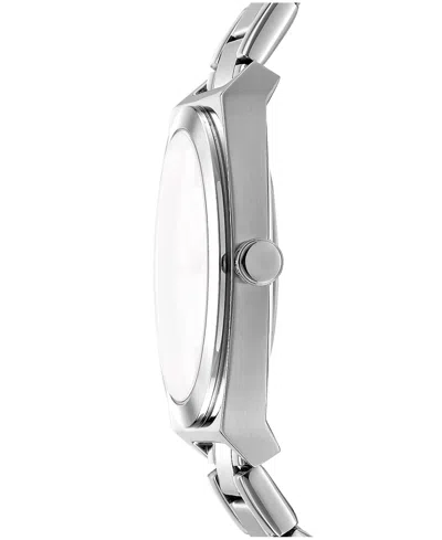 Dkny Logo Broadway Maxi Silver Womens Watch
