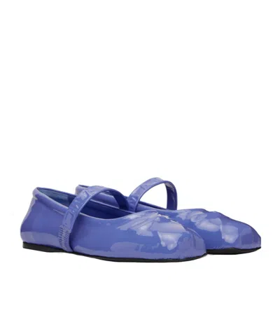 Marni Blue Little Bow Ballerina Flats
