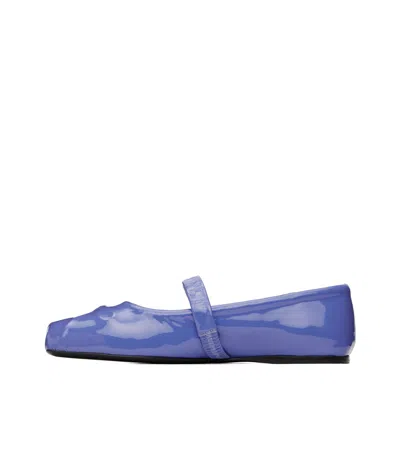 Marni Blue Little Bow Ballerina Flats