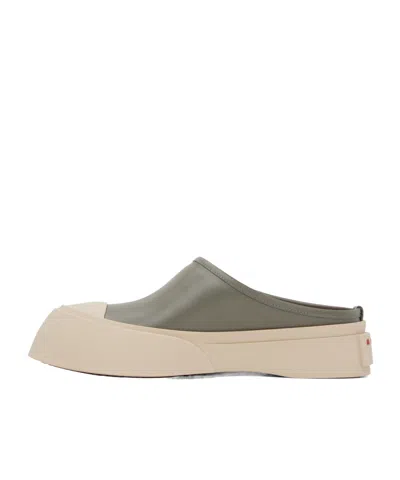 Marni Gray Pablo Sabot Slip-on Loafers